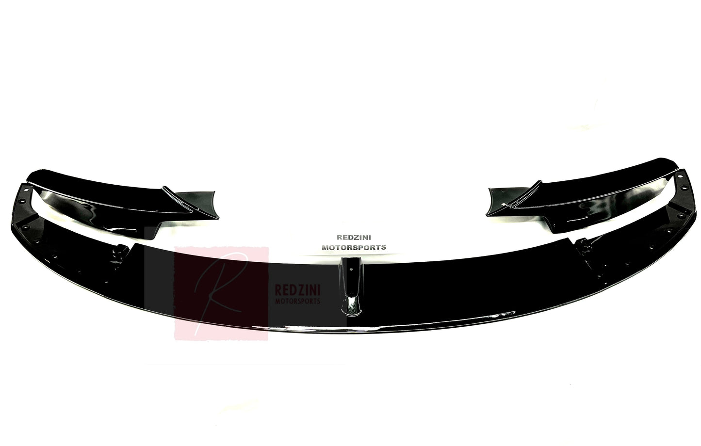2012-2018 BMW 3 Series F30/F31 (328i/330i/335i/340i) m-sport m performance style front bumper lip splitter spoiler gloss black center close up