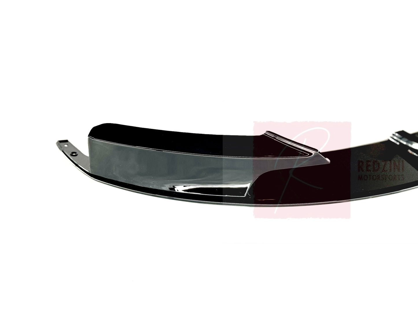 2012-2018 BMW 3 Series F30/F31 (328i/330i/335i/340i) m-sport m performance style front bumper lip splitter spoiler gloss black left close up