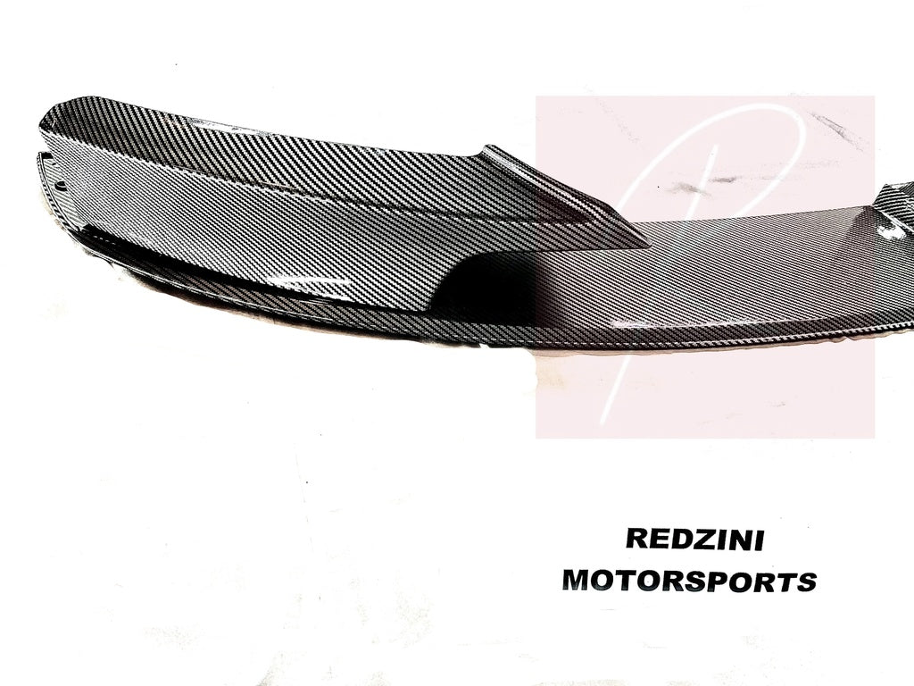 2012-2018 BMW 3 Series F30/F31 (328i/330i/335i/340i) m-sport m performance style front bumper lip splitter spoiler Replica Carbon Fiber Close Up