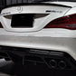 2013 2019 Mercedes Benz CLA Class W117 AMG Style Spoiler Gloss Black Back Right Close Up