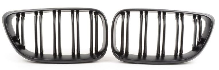 2014-2021 bmw 2 series f22 (228i/230i/m235i/m240i) m style kidney grille gloss black Close Up