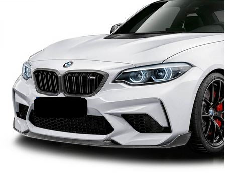 2015 2018 BMW M Series M2 F87 M Performance Front Lip Gloss Black Front Right