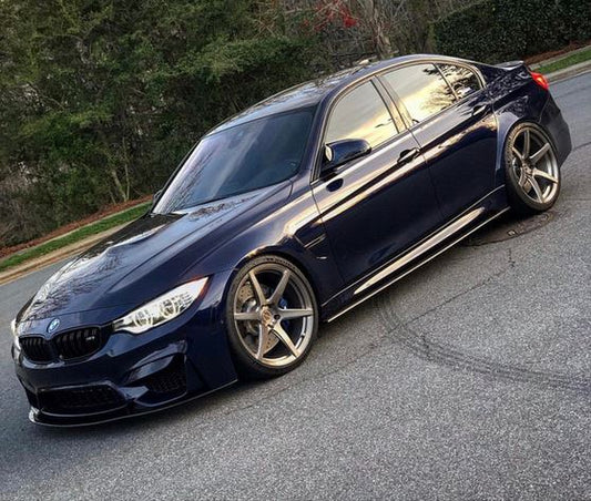 2015 2019 BMW M Series M3 M4 F80 F82 M Performance Side Skirts Gloss Black Front Right