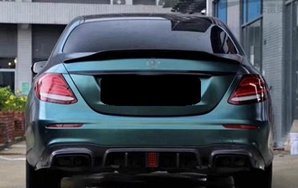 2017-2024 Mercedes Benz E Class Sedan W213 PSM Style Spoiler Gloss Black Back Center
