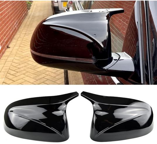 2018-2025 bmw x series g01/g02/g05/g06 (x3/x4/x5/x6) pre lci and lci m style mirror caps gloss black