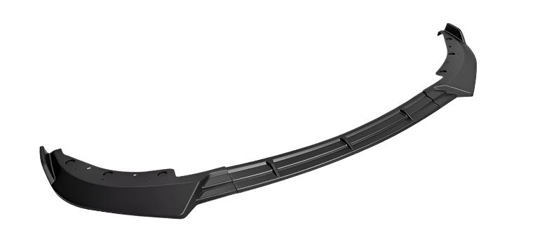 2019-2022 bmw 3 series g20 330i pre-lci non m sport line front bumper lip splitter spoiler gloss black close up left