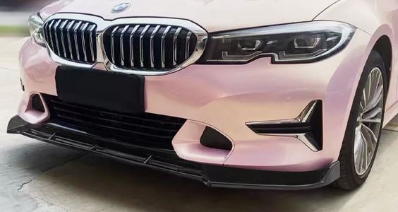 2019-2022 bmw 3 series g20 330i pre-lci non m sport line front bumper lip splitter spoiler gloss black Front right close