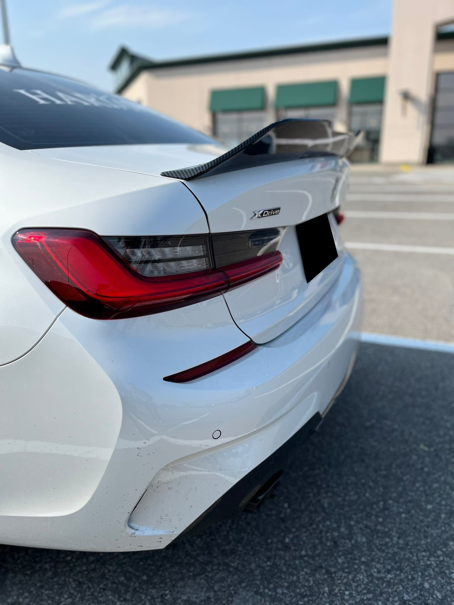 2019-2025 BMW 3/m series g20/g80 (330i/m340i/m3) lci extreme high kick style rear trunk spoiler lip wing replica carbon fiber left