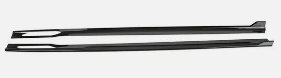 2021-2025 bmw 4 series gran coupe g26 (430i/m440i/i4) m sport ac style full length side skirt extensions gloss black
