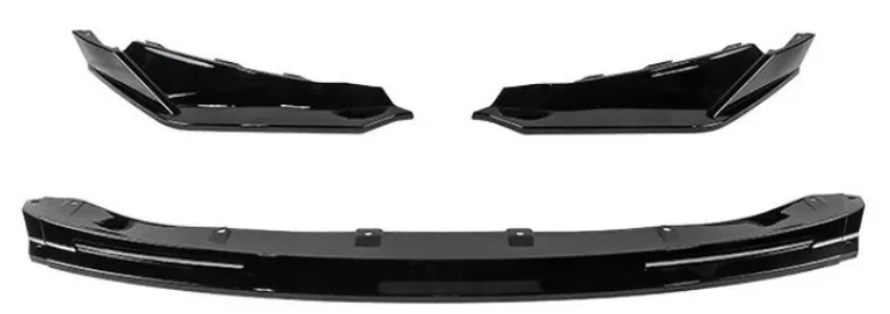 2021-2026 bmw m series m3/m4 g80/g82 v style front bumper lip splitter spoiler gloss black
