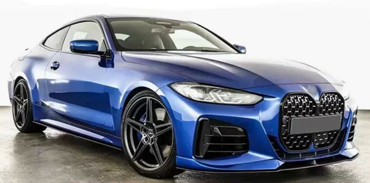 2021-present bmw 4 series g22/g23 (430i/m440i) lci m sport ac style side skirt extensions gloss black Front Left