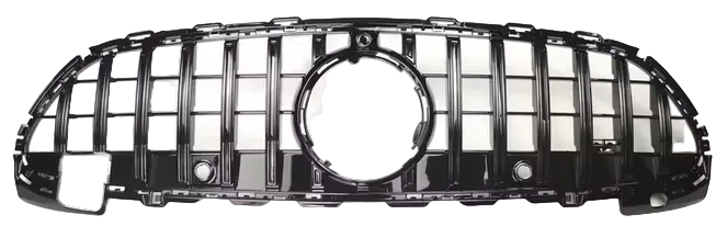 2022-2024 mercedes benz c class w206 c300/c43 amg sport package gt style front bumper grille gloss black