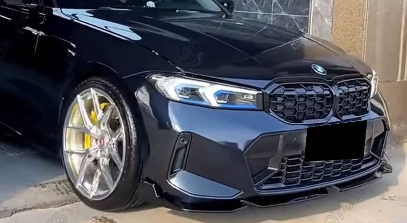 2023-2025 bmw 3 series g20 (330i/m340i) lci m-sport diamond style front kidney grille gloss black front left