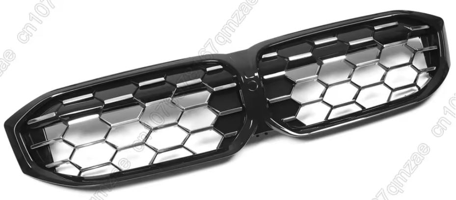 2023-2025 bmw 3 series g20 (330i/m340i) lci m-sport diamond style front kidney grille gloss black