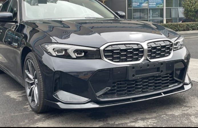 2023+ bmw 3 series g20 lci xm style front bumper lip splitter spoiler 330i m340i m sport Gloss Black Front Left