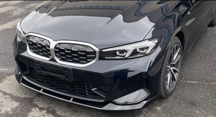 2023+ bmw 3 series g20 lci xm style front bumper lip splitter spoiler 330i m340i m sport Gloss Black Front Right