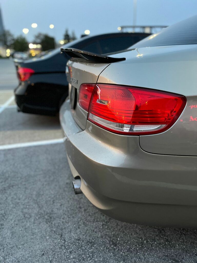 2006-2012 BMW 3 Series Coupe E92 PSM Spoiler Gloss Black Back Right