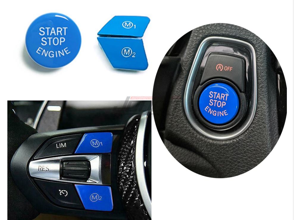 BMW F Series Aluminium Paddle Shifters with Push Button and M Buttons