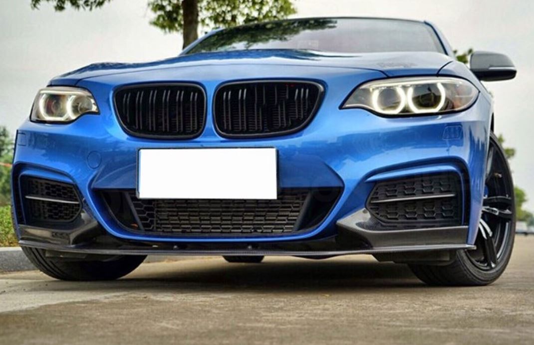 2014-2021 BMW 2 Series F22 M Performance Front Lip Replica Carbon Fiber Front Center Right
