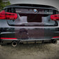 BMW F30 F31 M Performance Rear Diffuser Replica Carbon Fiber Back Center