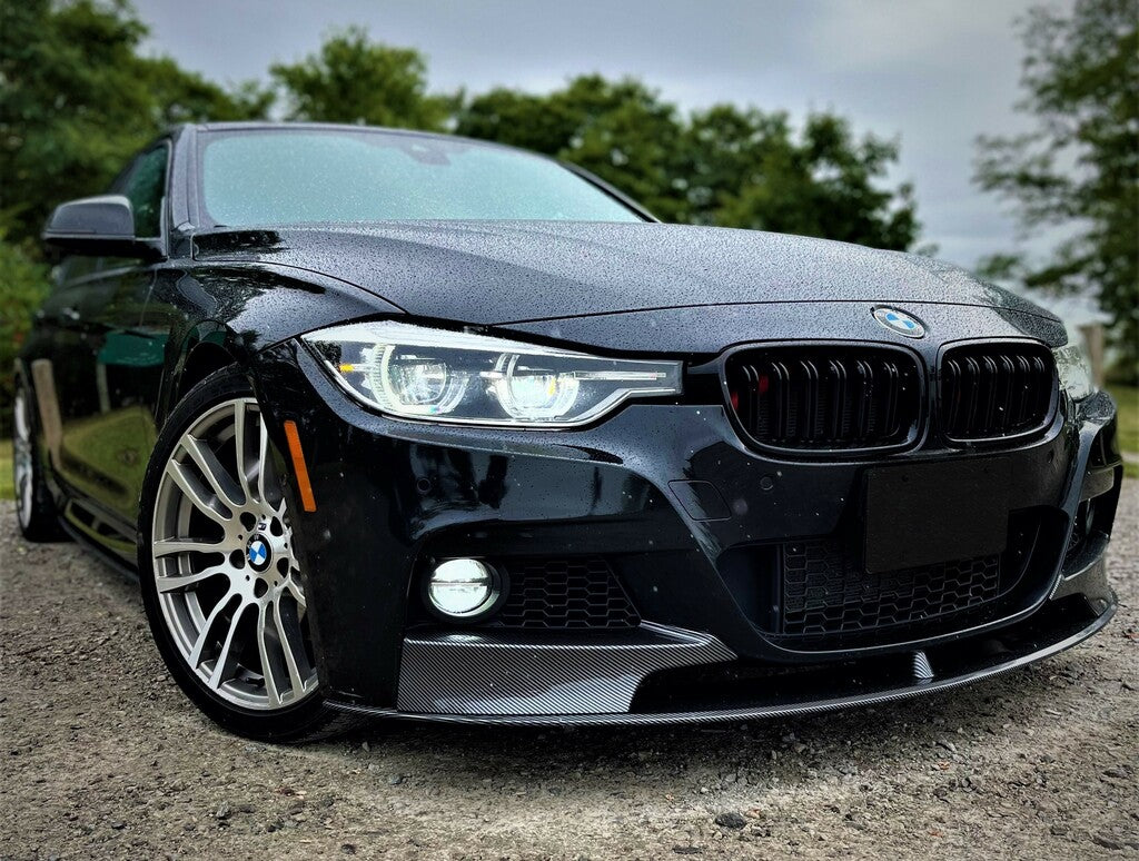 BMW F30 M Performance Front Lip Replica Carbon Fiber Front Left