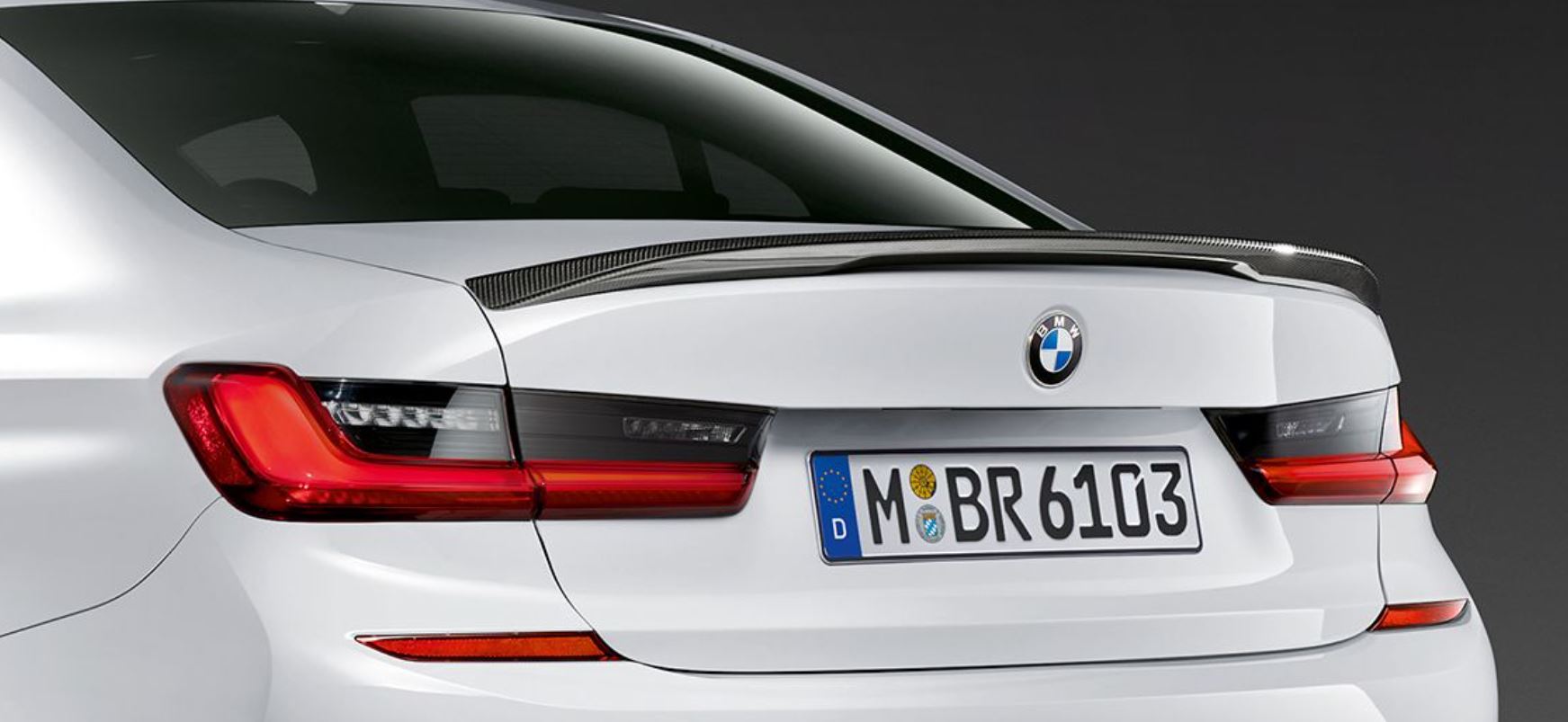 BMW G20 M340i 330i M Performance Spoiler Replica Carbon FiberBack Left