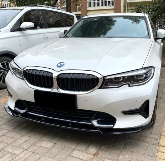 BMW G20 Sport Line Front Lip Gloss Black Front Right