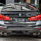 BMW G30 M Performance Rear Diffuser Gloss Black Back Center