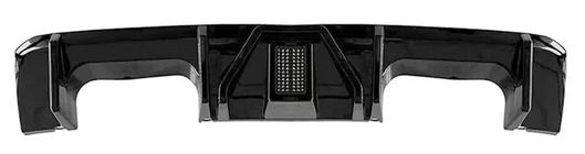 2021-Present BMW M Series M3/M4 G80/G82 Rear Diffuser with LED Gloss Black Close Up
