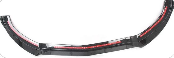 2015-2018 Mercedes Benz C Class W205 Brabus Style Front Lip Gloss Black