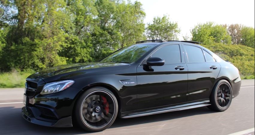 Mercedes C Class W205 Front Lip Carbon Fiber