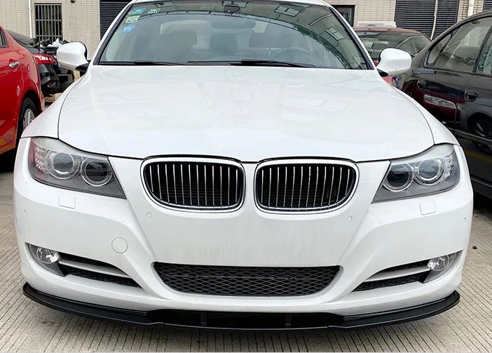 2009-2011 BMW 3 Series LCI Sedan E90 Front Lip Gloss Black Front Center