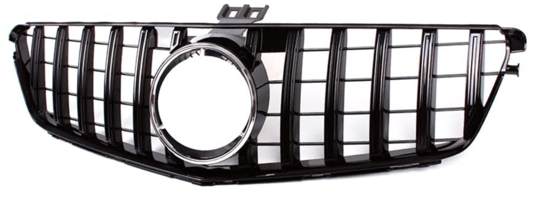 2009-2014 mercedes benz c class w204 c230/c300/c350 sedan/coupe gt style front bumper grille gloss black