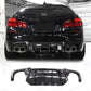 2010 2016 BMW 5 Series F10 M Performance Competition Rear Diffuser Gloss Black Back Center