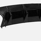 2012-2014 Mercedes C Class Sedan C300 C350 C63 W204 AMG Style Rear Diffuser Gloss Black Close Up Left