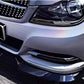 2012-2014 Mercedes C Class W204 Brabus Style Front Lip Gloss Black Front Right