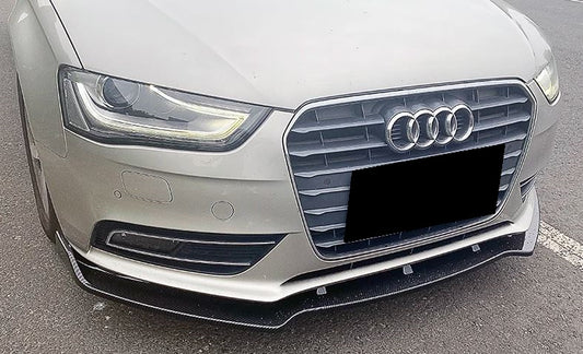 2012-2016 Audi A4 B8.5 Front Lip Gloss Black Front Left