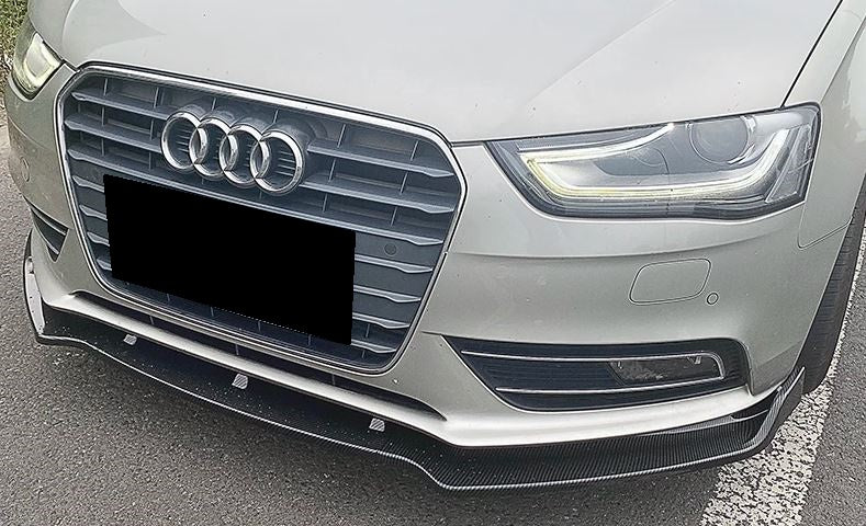 2012-2016 Audi A4 B8.5 Front Lip Gloss Black Front Right