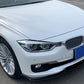 2012-2018 BMW 3 Series F30 (320i/328i/330i/335i) non m sport front bumper lip splitter spoiler Gloss Black Front Left Close Up