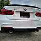 2012-2018 BMW 3 Series F30/F31 (328i/330i/335i/340i) m-sport m performance style rear bumper diffuser dual single exhaust Gloss Black Back Center