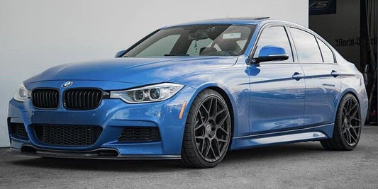 2012-2018 BMW 3 Series F30/F31 (328i/330i/335i/340i) m sport varis style front bumper lip splitter spoiler Gloss Black Front Right Far