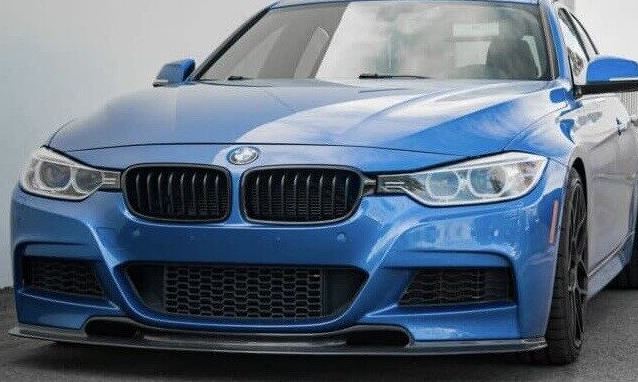 2012-2018 BMW 3 Series F30 F31 Varis Style Front Lip Gloss Black Front Right