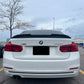 2012-2018 BMW 3/m series f30/f80 (320i/328i/330i/335i/340i/m3) psm style rear trunk spoiler lip gloss black center