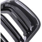 2012-2018 bmw 3 series f30 (320i/328i/330i/335i/340i) m style dual slat kidney grille replica carbon fiber Close Up