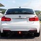 2012-2018 bmw 3 series f30/f31 328i/330i/335i/340i m sport m performance led light style rear bumper diffuser replica carbon fiber gloss black dual single exhaust back center