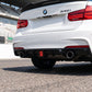 2012-2018 bmw 3 series f30/f31 328i/330i/335i/340i m sport m performance led light style rear bumper diffuser replica carbon fiber gloss black dual single exhaust back right