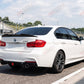 2012-2018 bmw 3 series f30/f31 328i/330i/335i/340i m sport m performance led light style rear bumper diffuser replica carbon fiber gloss black dual single exhaust back right