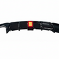 2012-2018 bmw 3 series f30/f31 328i/330i/335i/340i m sport m performance led light style rear bumper diffuser replica carbon fiber gloss black single exhaust