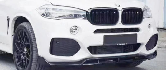 2014-2018 BMW X Series F15 X5 Warrior Style Front Lip Gloss Black Front Left