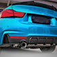 2014-2020 BMW 4 Series F32/F33/F36 (430i/435i/440i) Gran Coupe M Performance Style Rear Bumper Diffuser M-Sport Single Dual Exhaust Replica Carbon Fiber Back Left